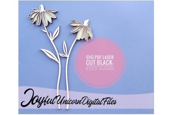 Black Eyed Susan SVG Laser Cut Flower