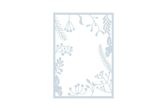Christmas Card - Winter Flowers Crafts