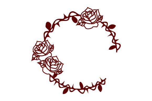 Circular Frame - Roses Crafts