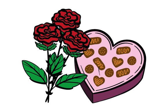 Emo Roses and Chocolates for Valentine Crafts