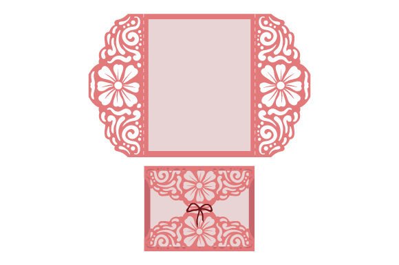 Flowers Laced Envelope for Crafts & Wedding Projects