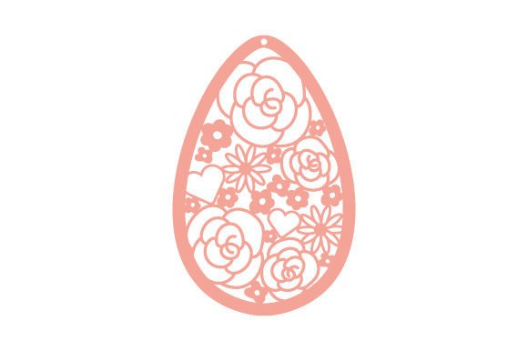 Intricate Cut Easter Egg Decoration - Flowers
