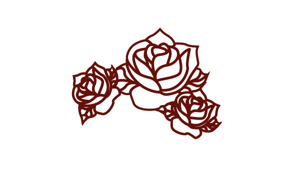 Intricate Cut Illustration - Roses