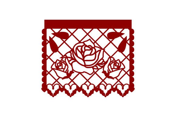 Papel Picado Day of the Dead - Roses Crafts