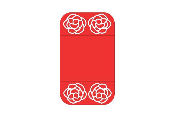Roses Red Laced Envelope