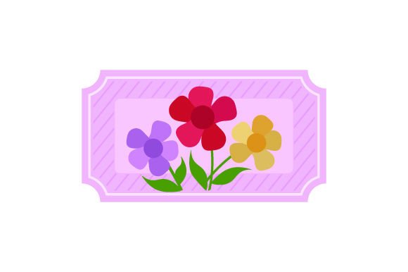 Spring Ticket, Flowers - Vintage Ephemera