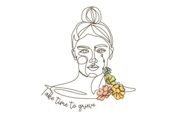 Woman Crying - Flowers Crafts for Remembrance